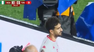 خبر عاجل محمد علي بن رمضان يغادر مباراة تونس ونيجيريا بسبب إصابة قوية